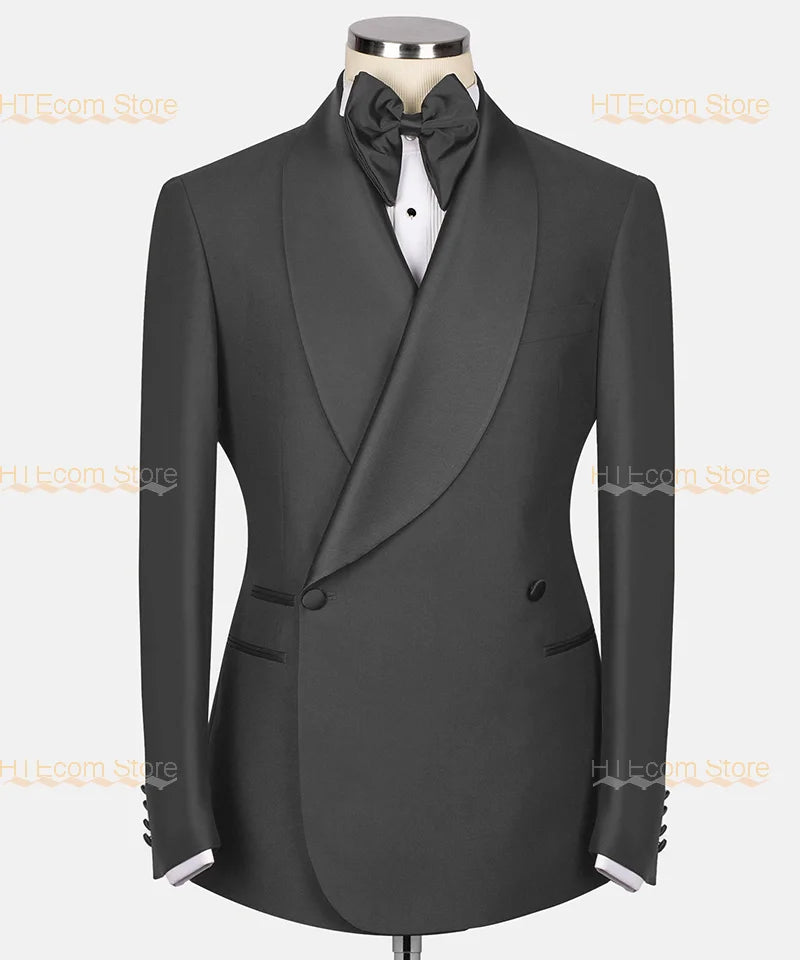 Business High-end Suits 2 Piece British Style Coat+Pants Customized