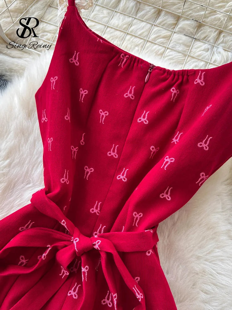 French Vacation Red Sundress