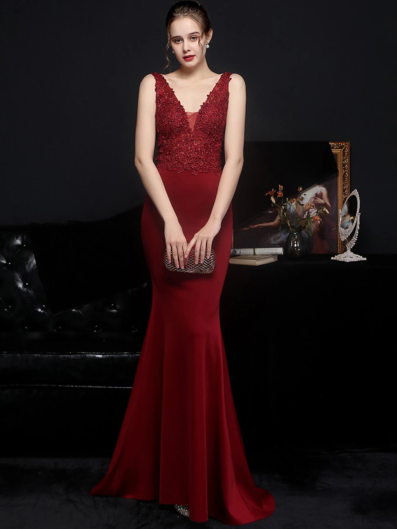 Sexy Elegant Luxury Evening 2026 Rhinestone Prom Party Dresses