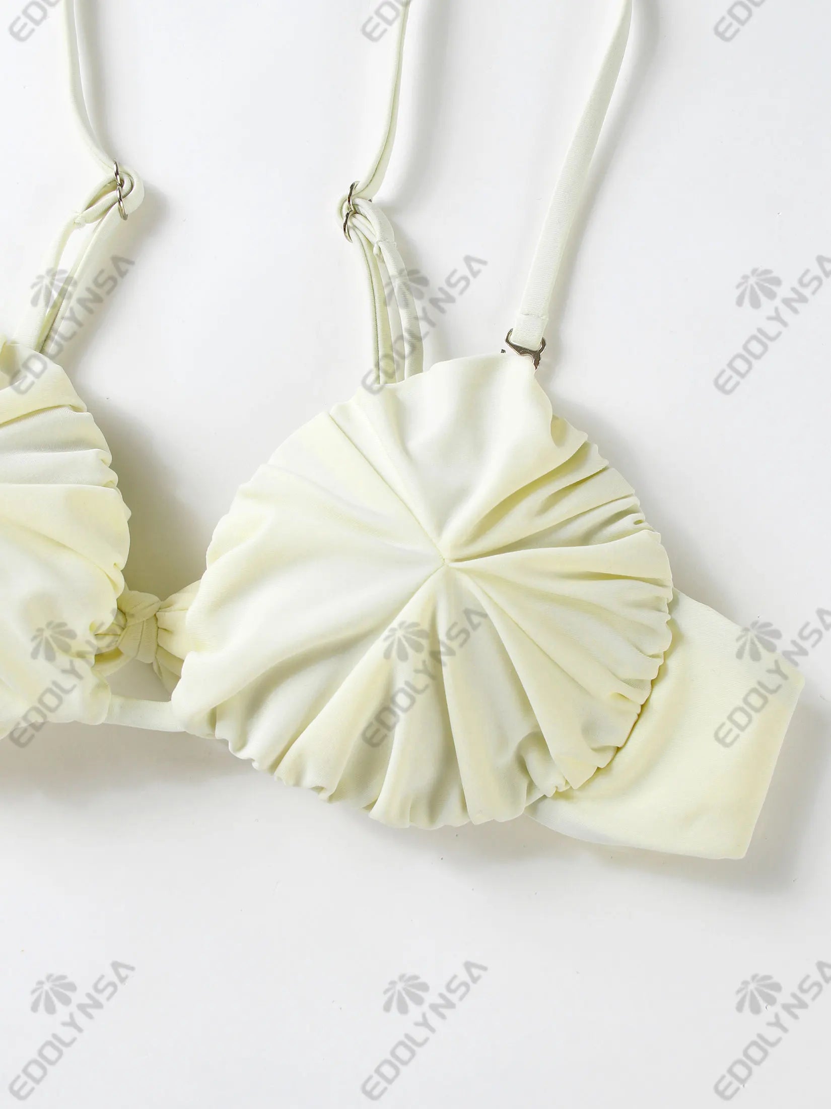 3 PieceRuffle Swimwear with Mini Skirt Cover up