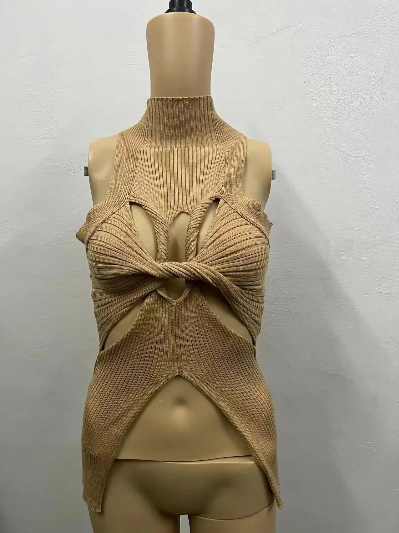 Sexy Hollow Out Knitted Crop Tops