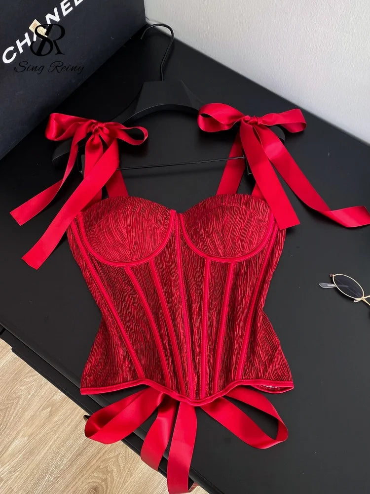 Luxury French Style Party Corset Top for Women | Elegant Bodycon