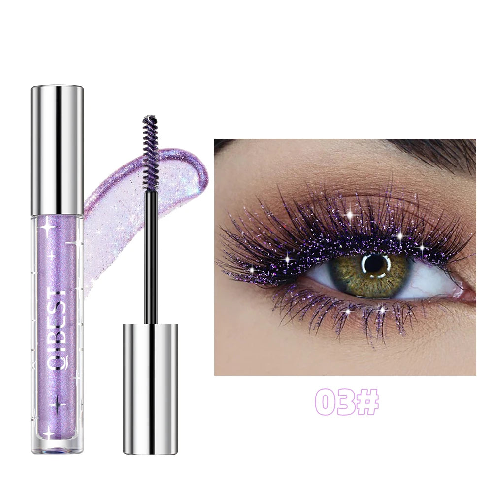 Glitter Mascara – 3 Dazzling Colors for Curled, Shiny, Long‑Lasting Lashes
