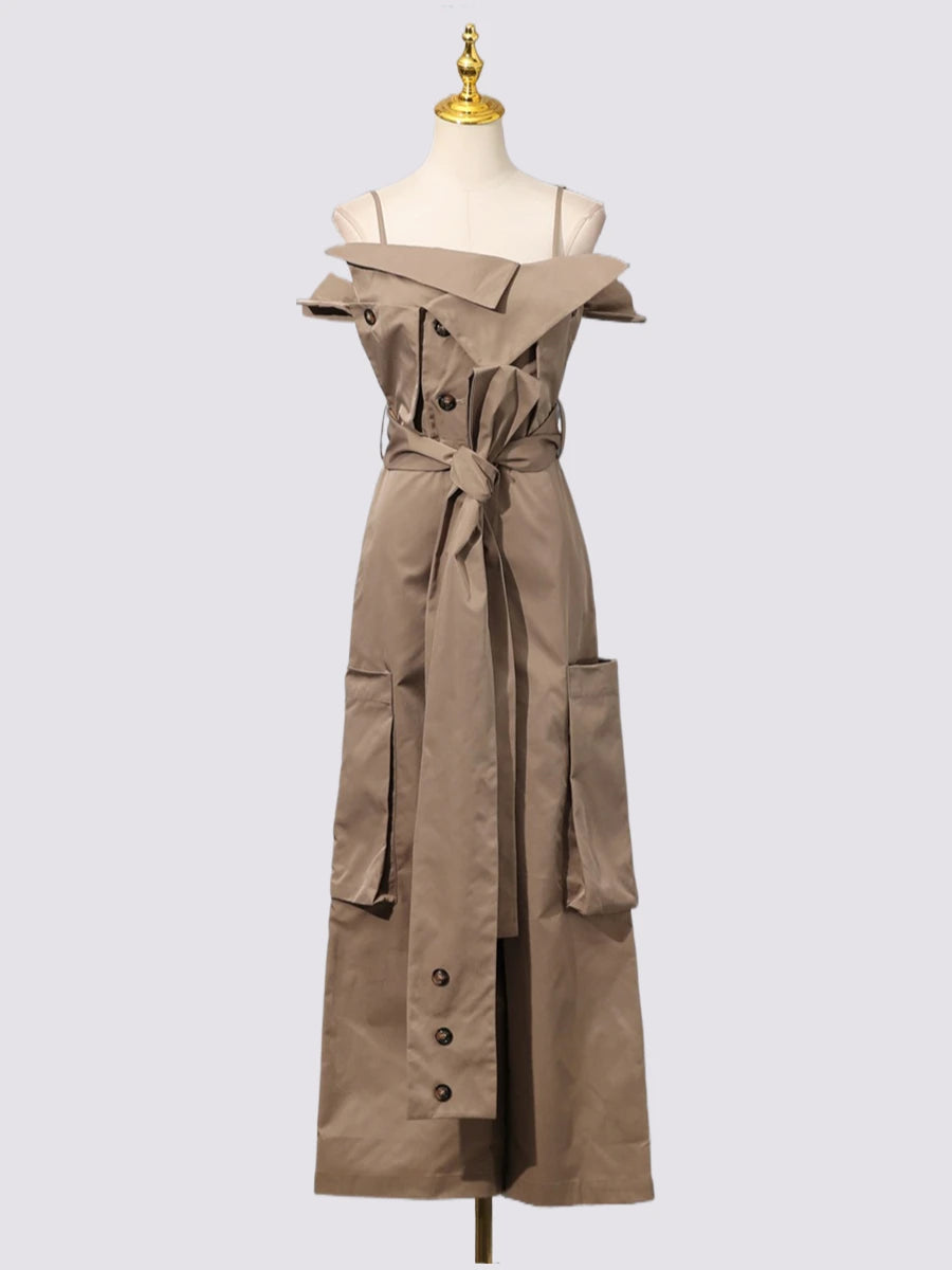 Square Neck Sleeveless Tunic Wide Leg Jumpsuits