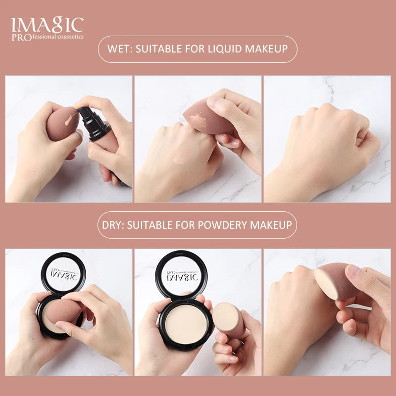 3Pcs Makeup Puff – Wet & Dry Professional Foundation & Concealer Sponge Set