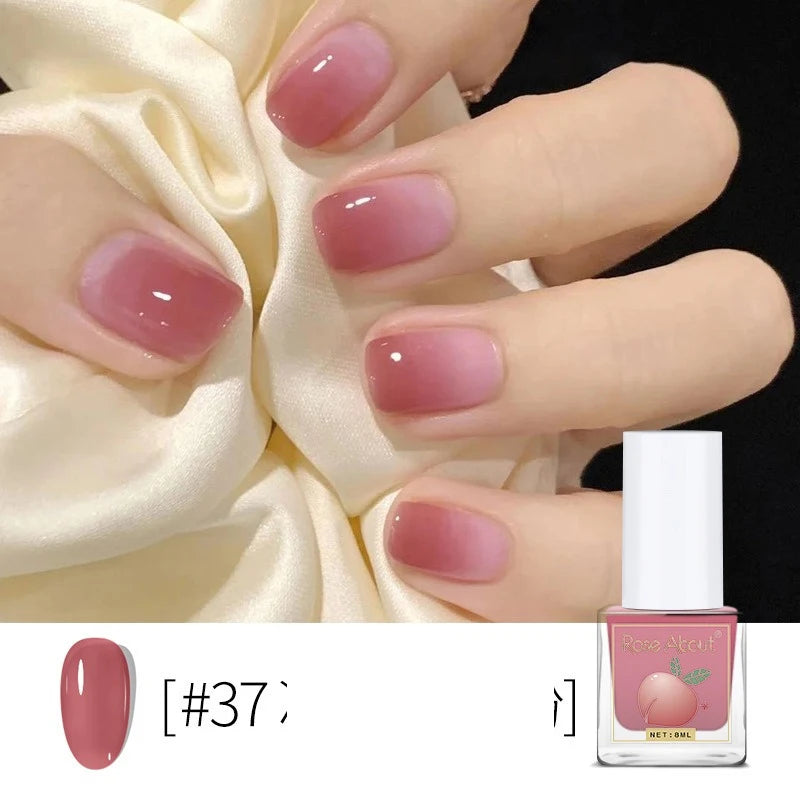 Water-Based Peel-Off Shiny Top Coat – No UV Lamp, Long-Lasting, Gentle Natural Nail Care