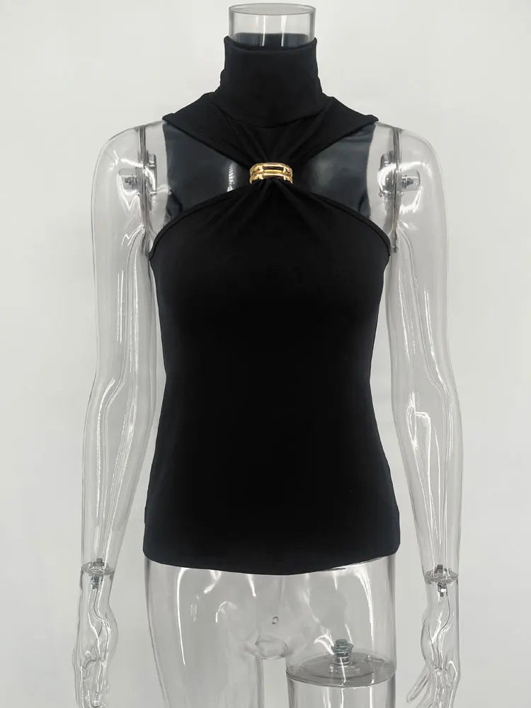 Summer Fashion Slim Off-Shoulder Patchwork Sexy Tank Top