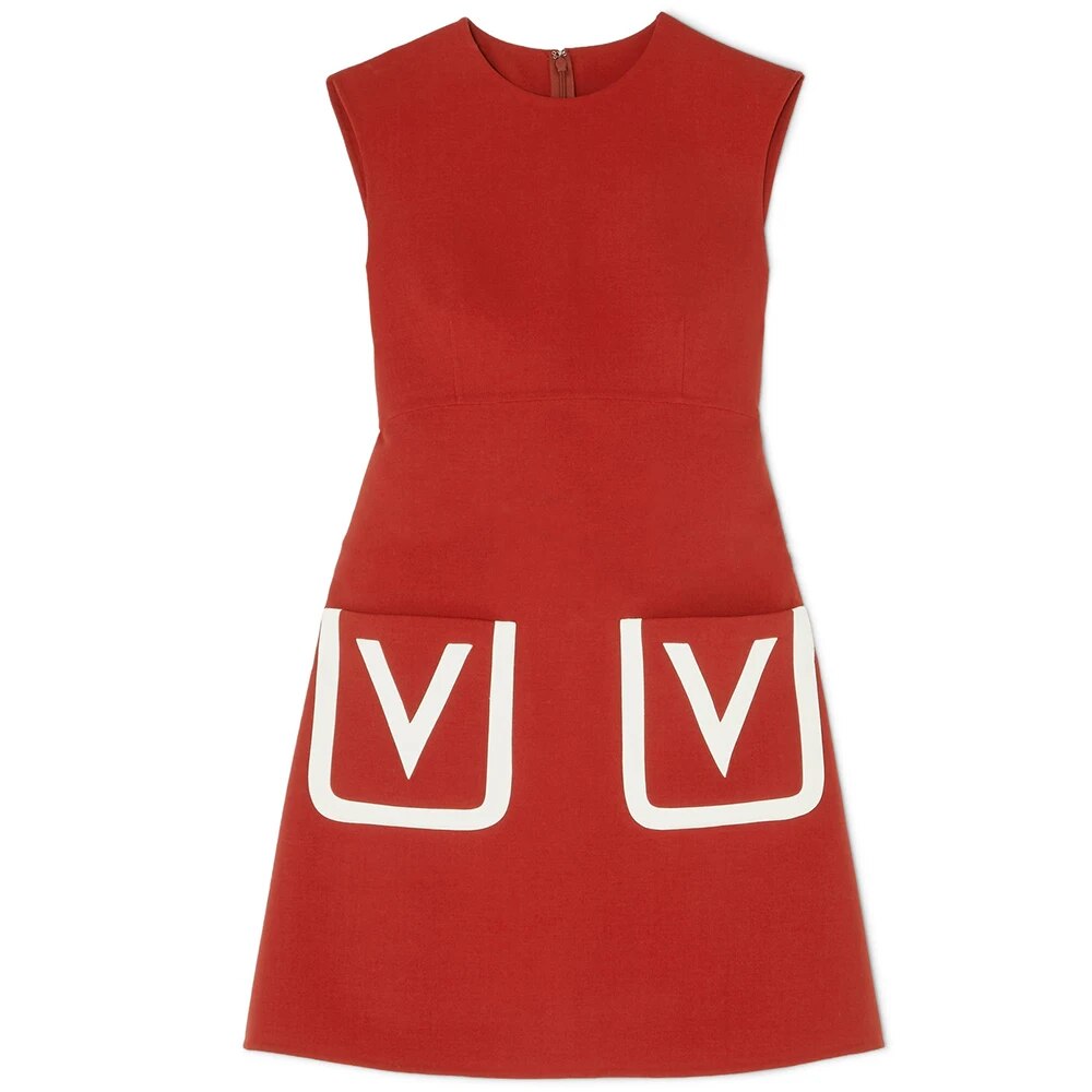 Red Elegant O Neck Sleeveless A Line Mini Dress