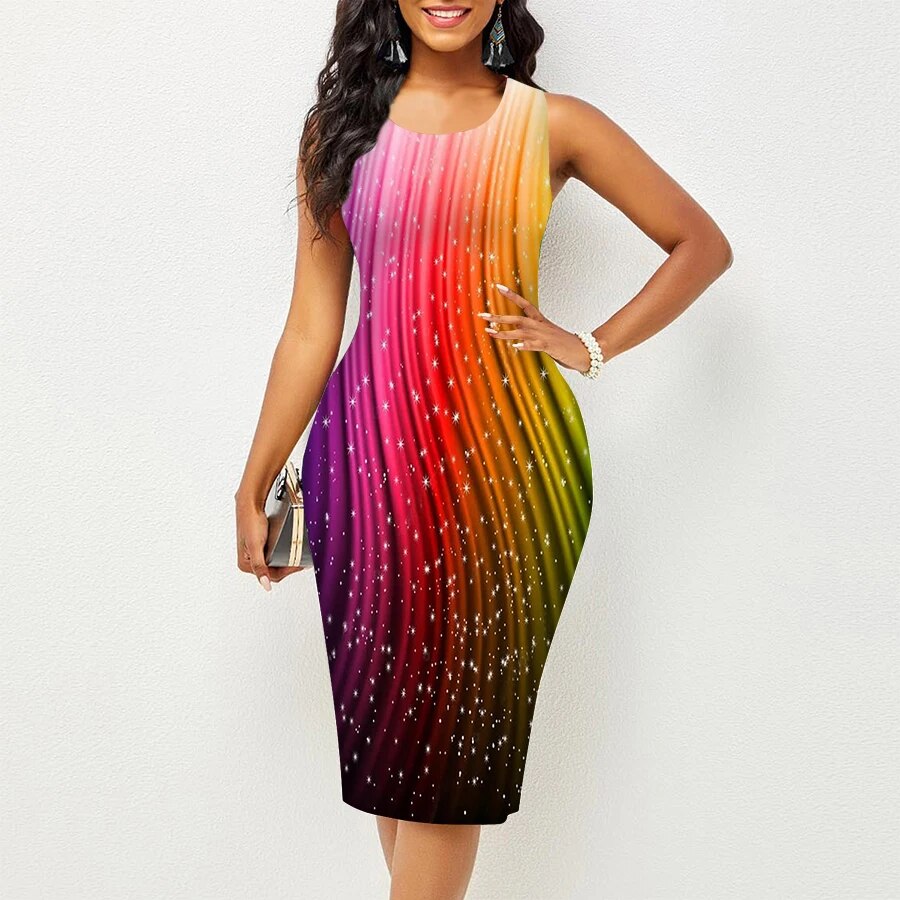 Summer Backless Sexy Mid-length F Dress