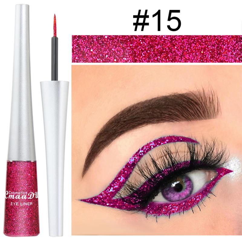 16 Colors Liquid Colorful Shiny Glitter Eyeliner