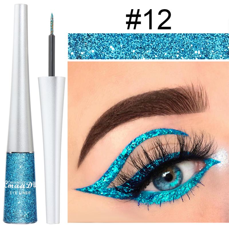 16 Colors Liquid Colorful Shiny Glitter Eyeliner