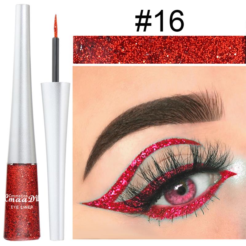 16 Colors Liquid Colorful Shiny Glitter Eyeliner