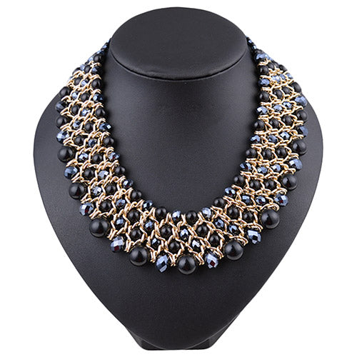 Crystal Beads Choker Necklace