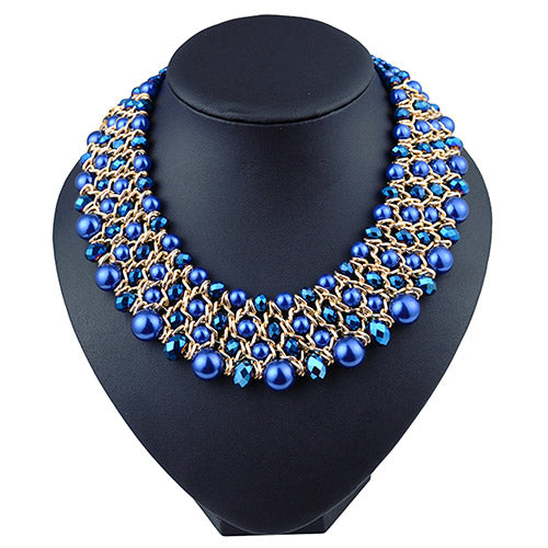 Crystal Beads Choker Necklace