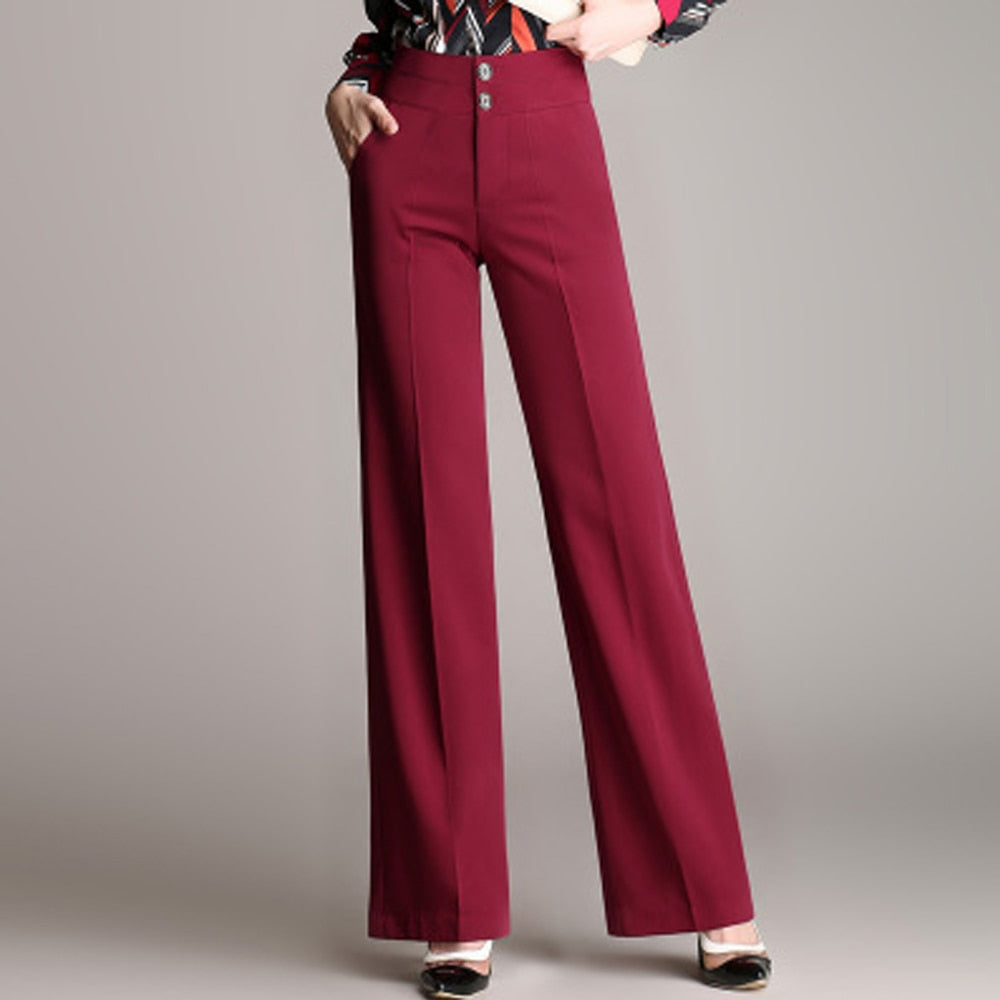 High Waist  Vintage Wide Leg Pants