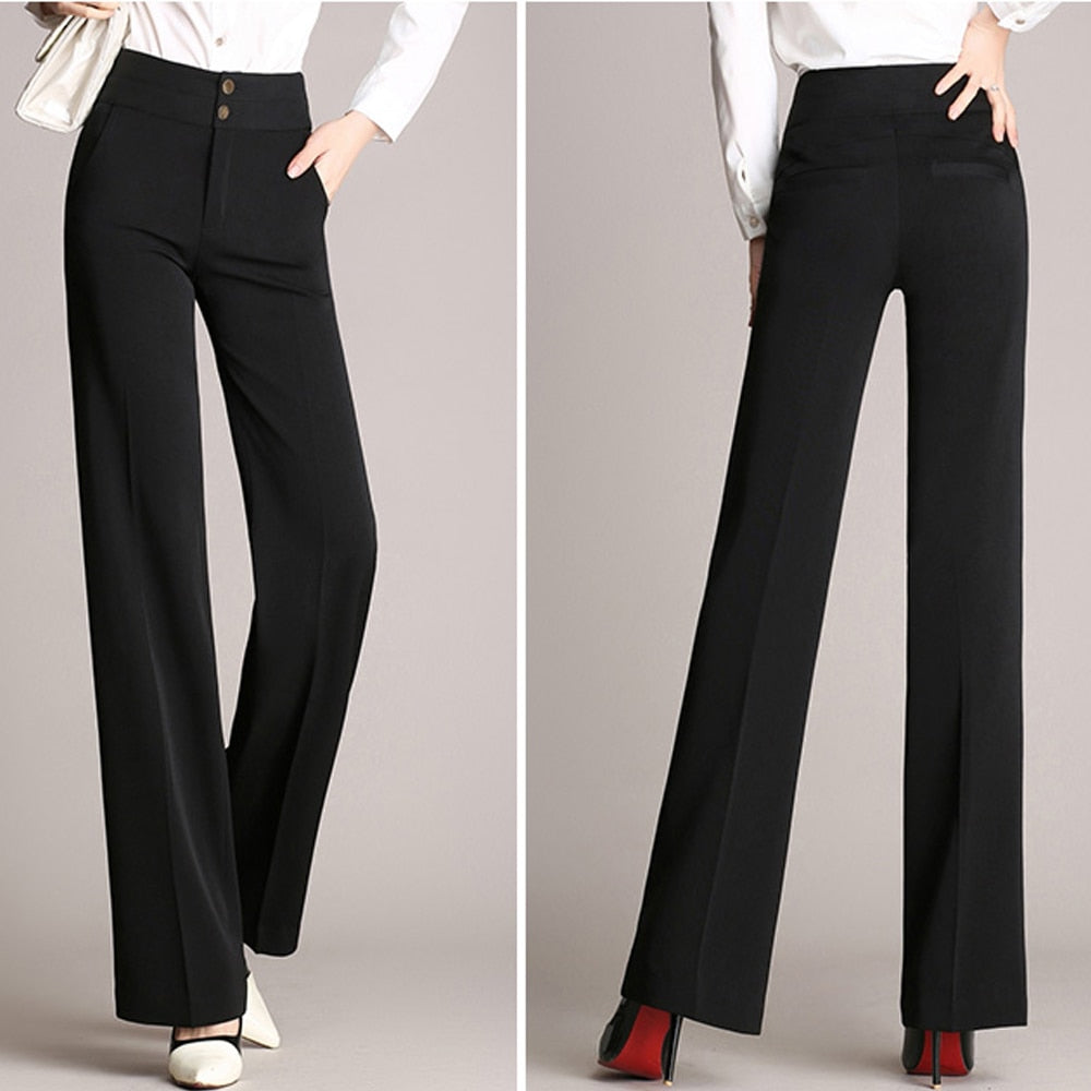 High Waist  Vintage Wide Leg Pants