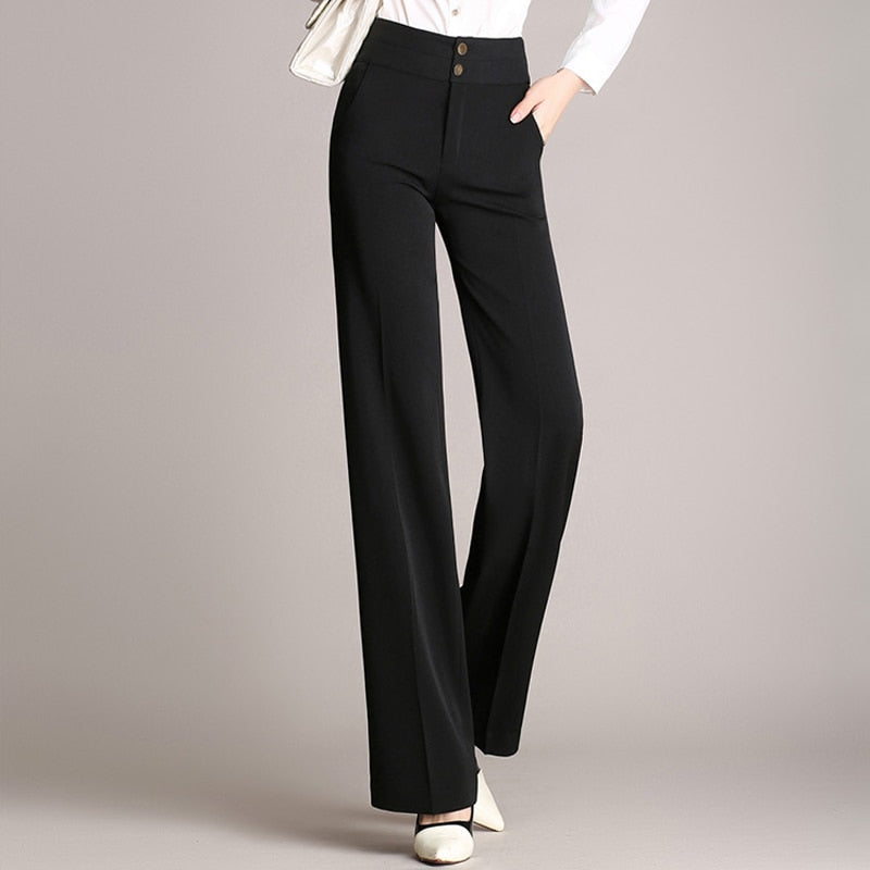 High Waist  Vintage Wide Leg Pants