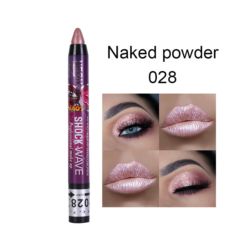 24 Colors 2 in 1 Eyeshadow Stick Lip Pencil