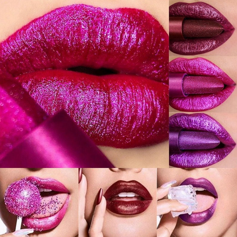 Metallic Glitter Matte Lipstick