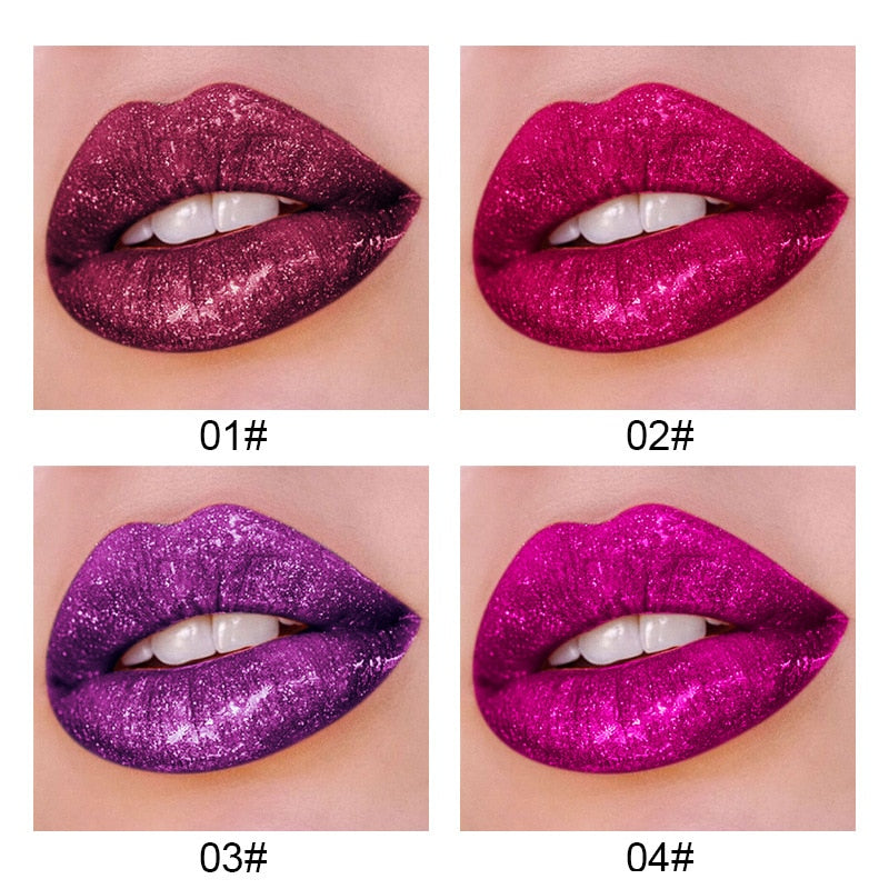 Metallic Glitter Matte Lipstick