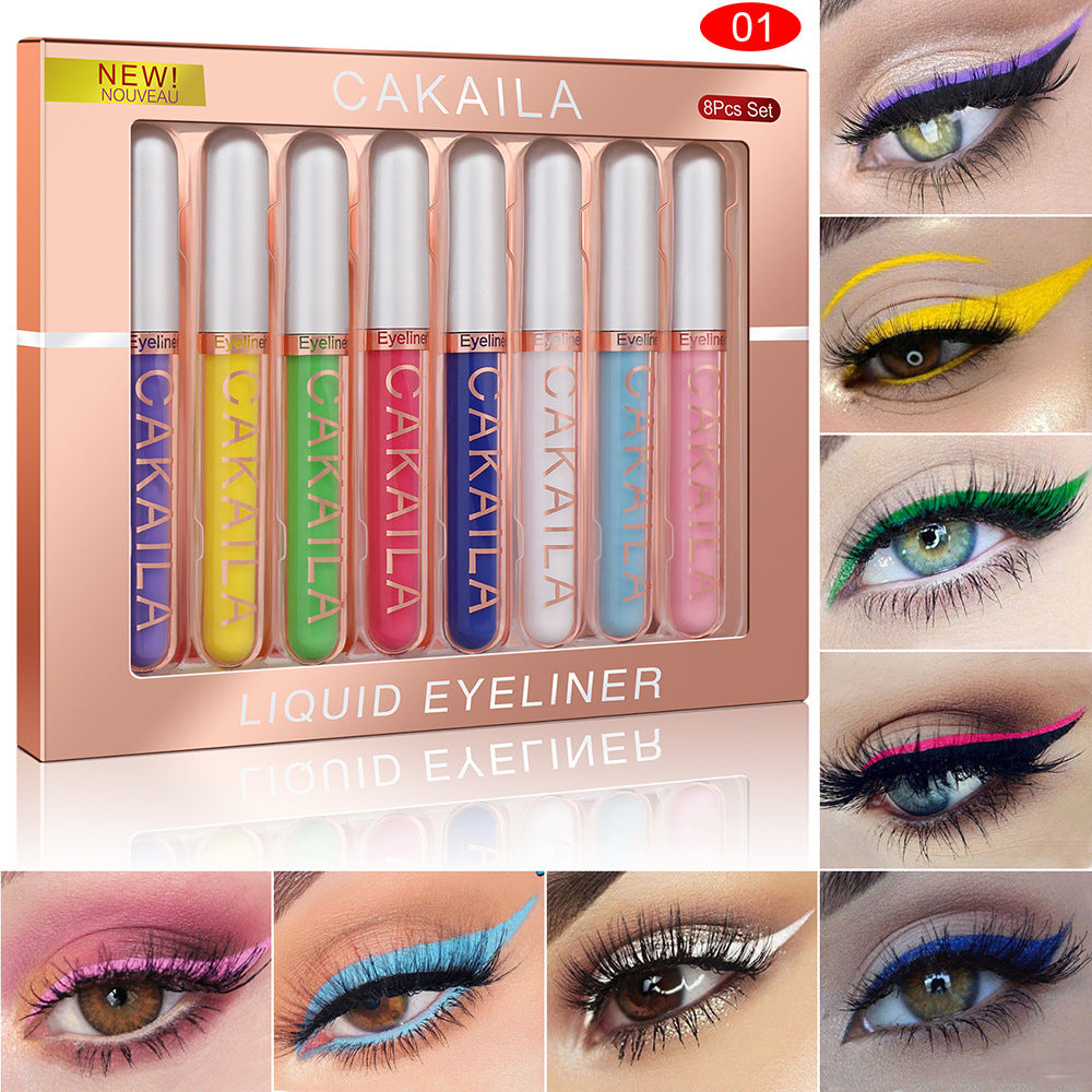8 Colors/Set Matte Color Eyeliner Kit
