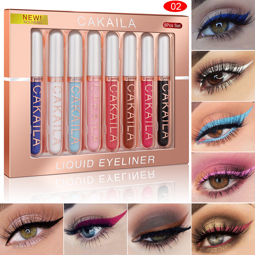 8 Colors/Set Matte Color Eyeliner Kit