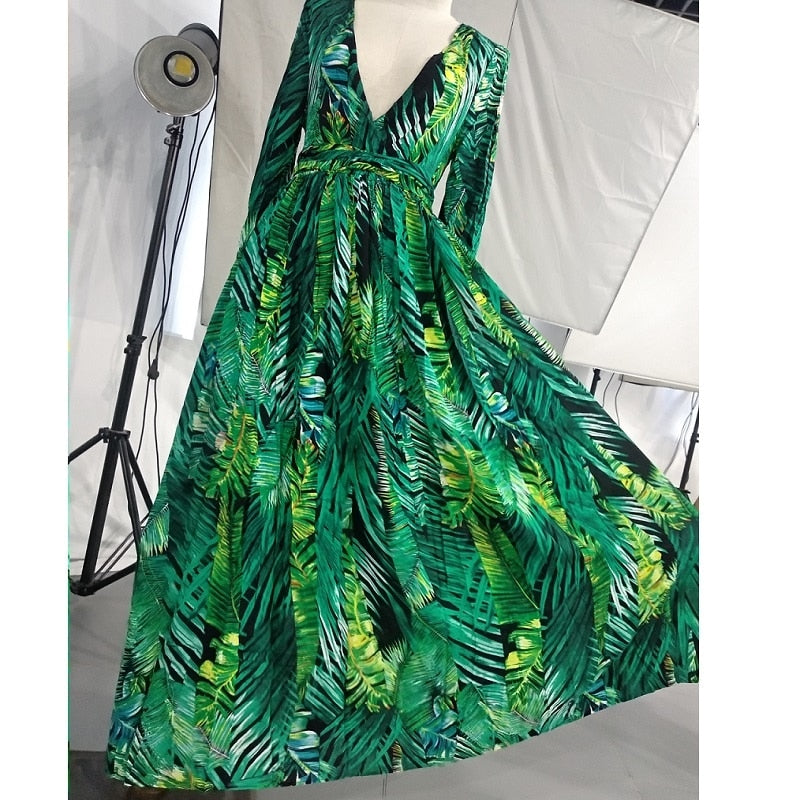 Floral Print Boho Maxi Dress