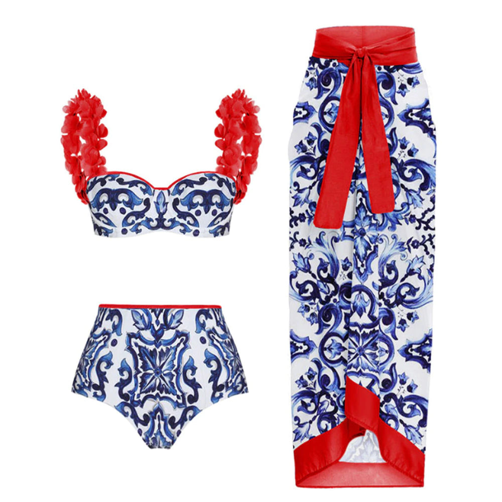 Vintage Women Swimwear One Piece Swimsuit Luxury Bikini Backless Beach Dress Designer Bathing Suit Summer Surf Wear Beachwear