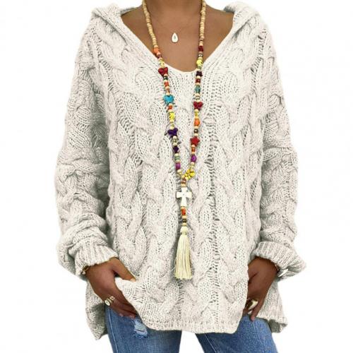 Long Sleeve V-neck Knitted Sweater