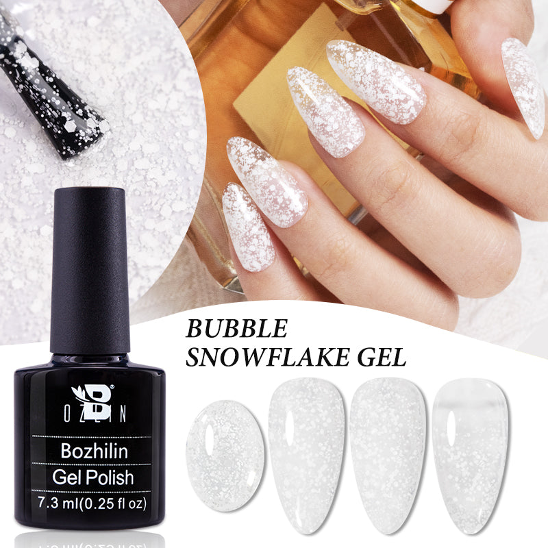 7.3ML Snowflake Nail Gel Polish