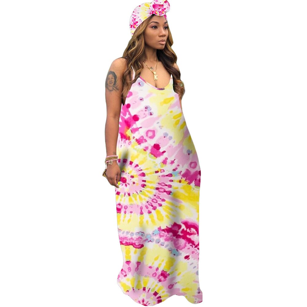 Tie Dye Long Maxi Dress