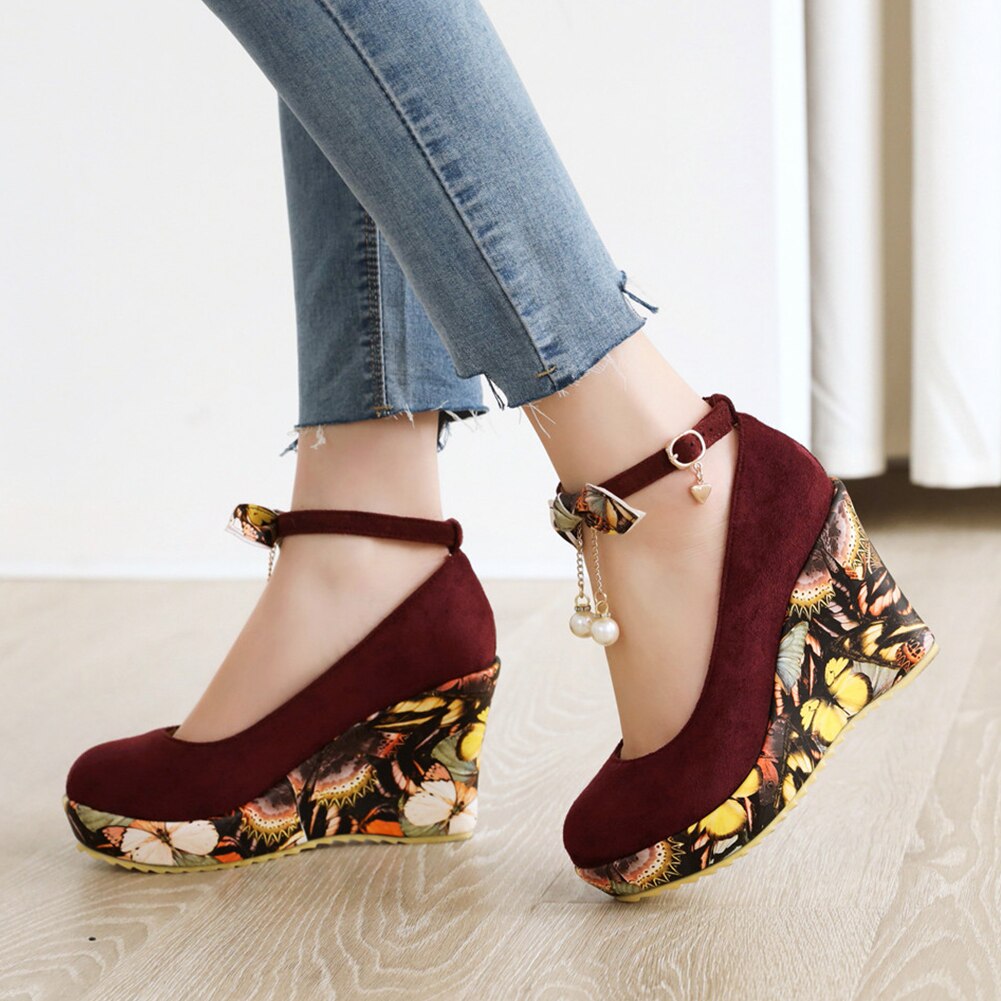 Spring Print Platform Shoes