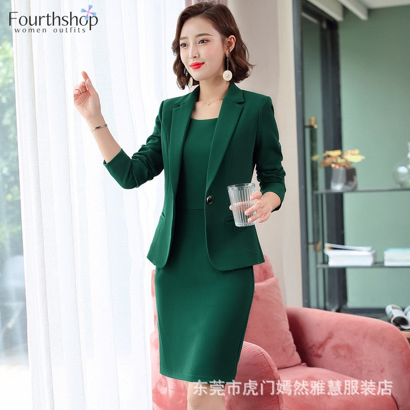 Elegant Blazer Dress Suits