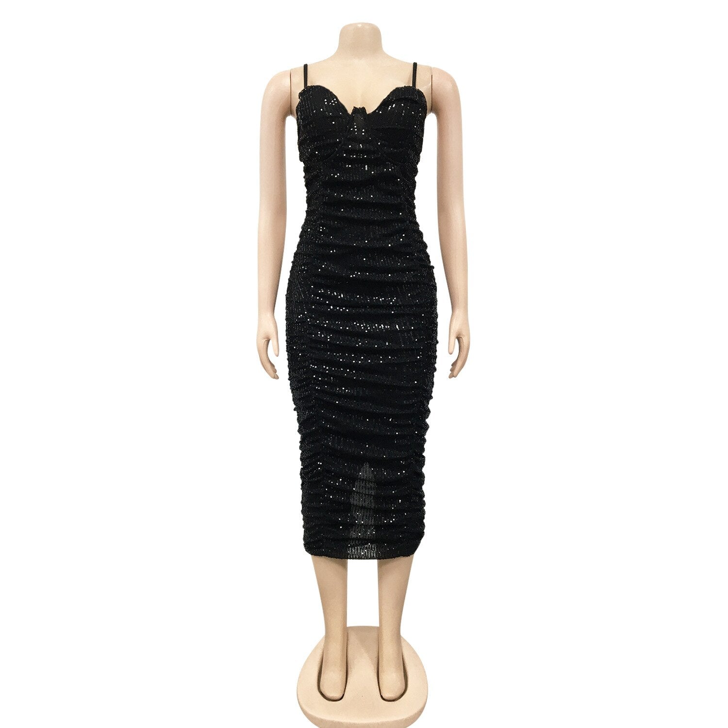Elegant Sexy Sequin Backless Bodycon Dress
