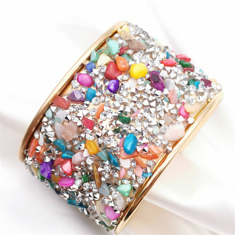 Color Round Cuff Bangles