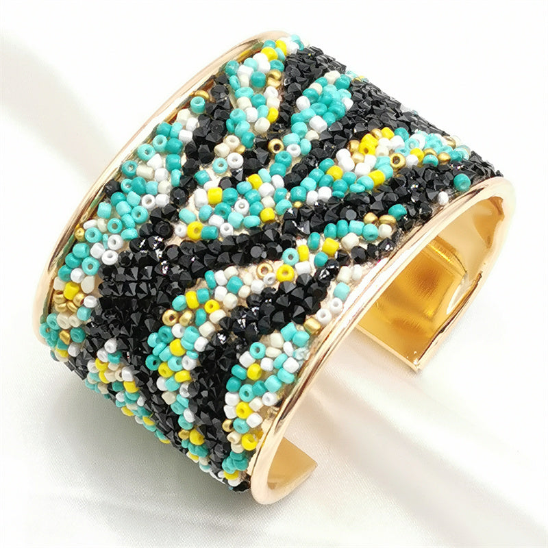 Color Round Cuff Bangles