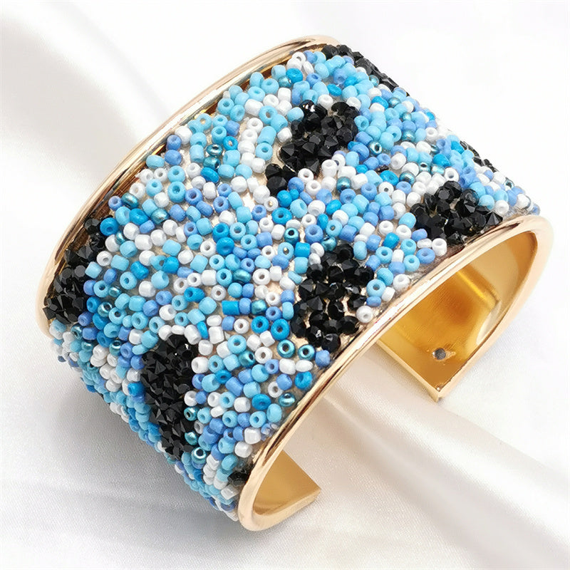 Color Round Cuff Bangles
