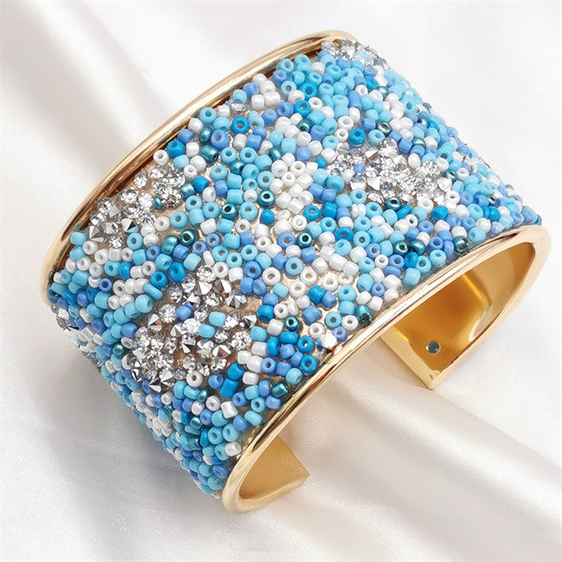 Color Round Cuff Bangles