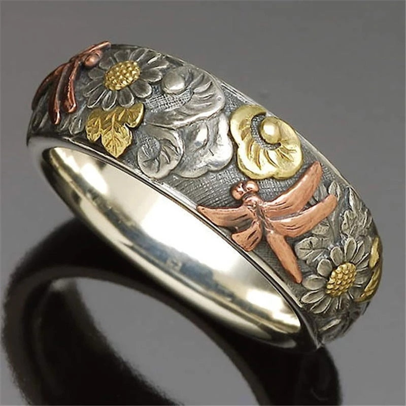 Vintage Dragonfly Rings for Women