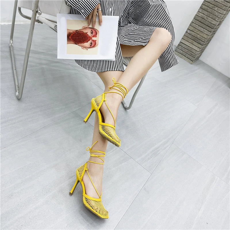 Sexy Hollow Out Mesh Women Pumps