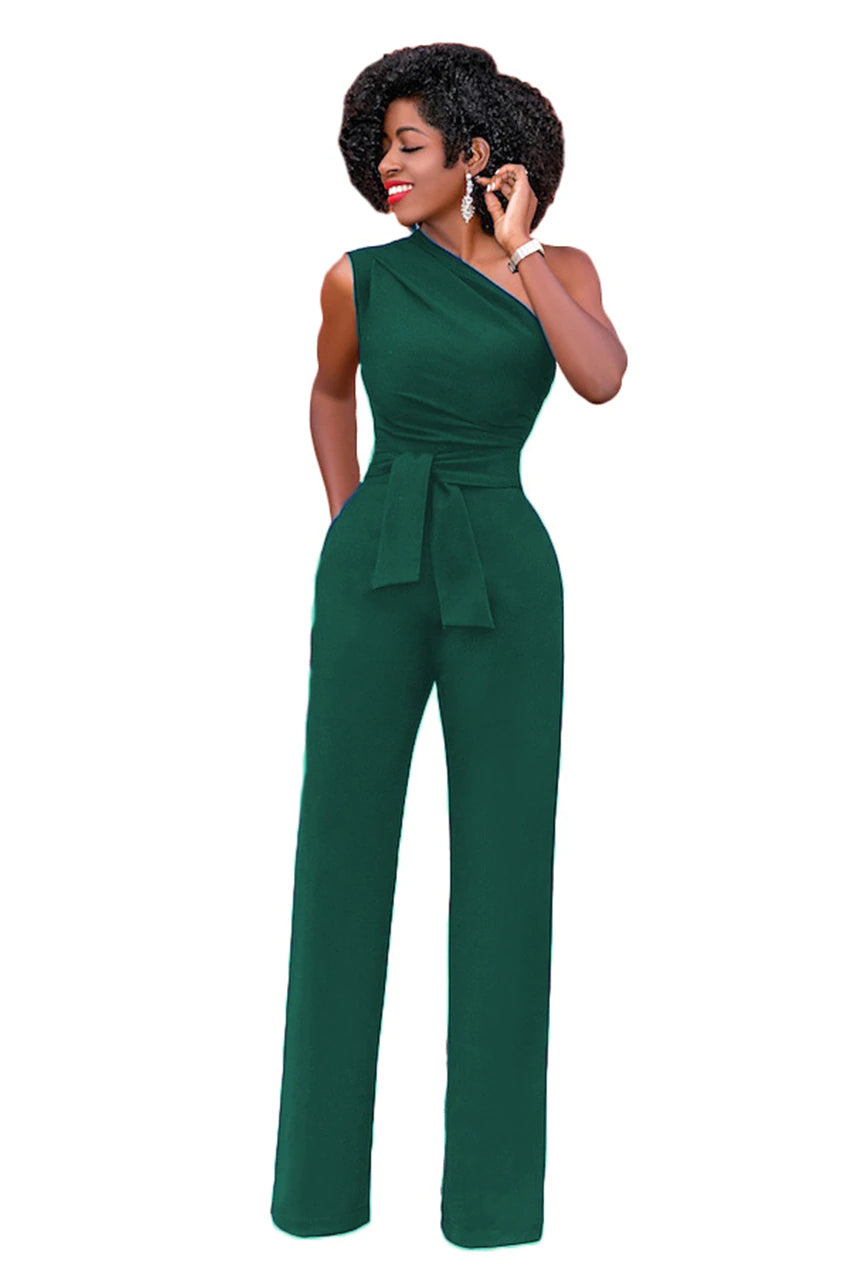 Sexy One Shoulder Jumpsuit