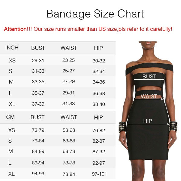 Black Red White Bodycon Bandage Skirt