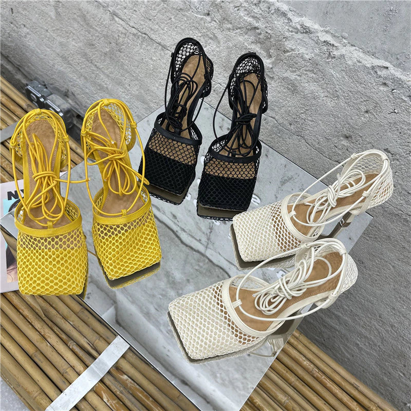 Sexy Hollow Out Mesh Women Pumps