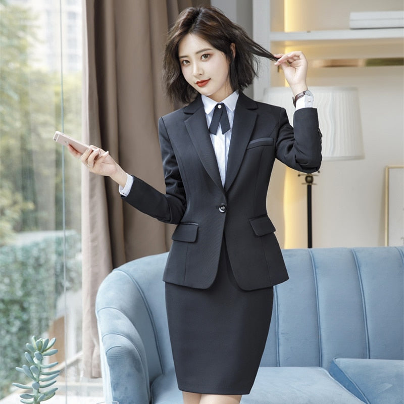 Office 2 Piece Pants Blazer Sets