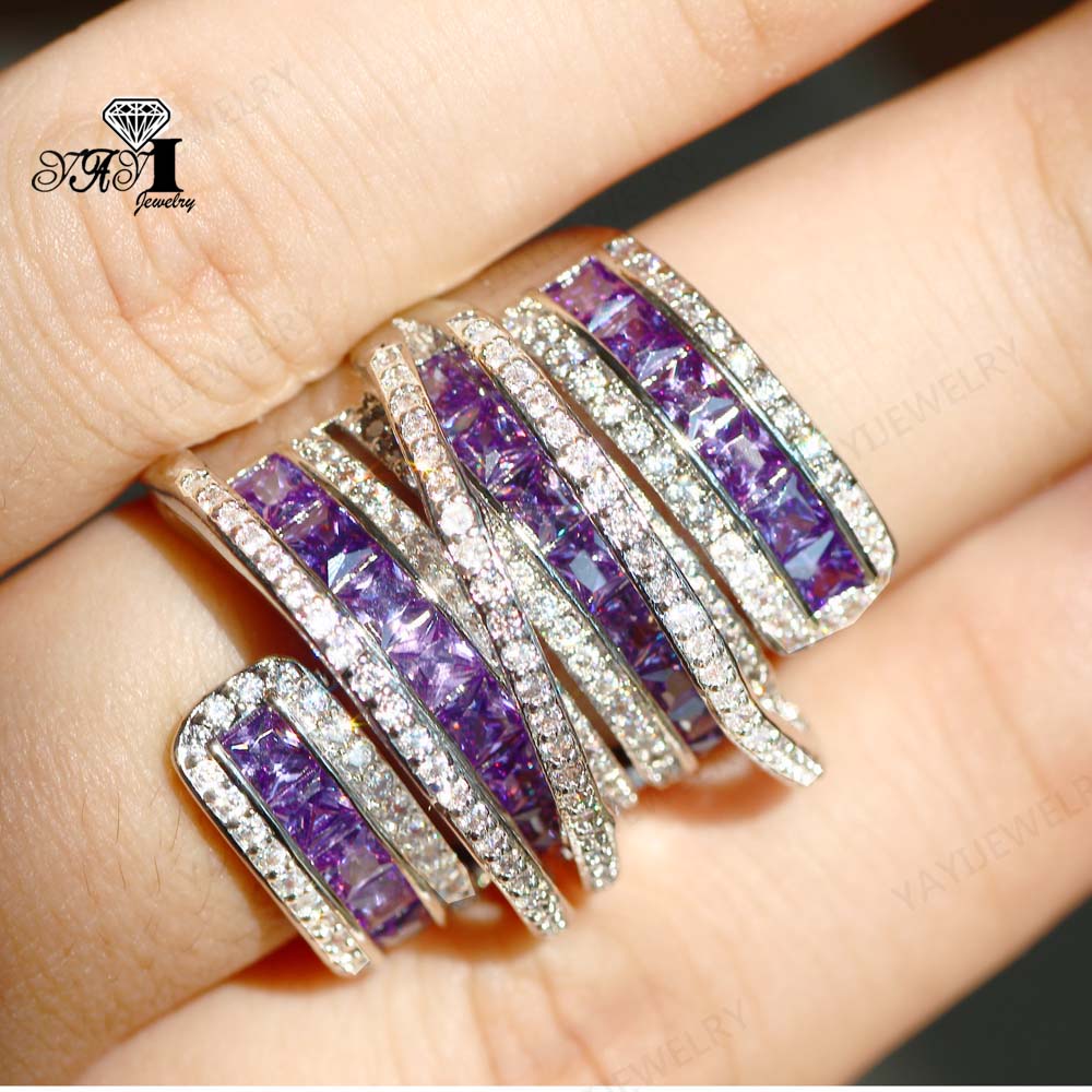 Zircon Stamped S925 Silver Color  Rings