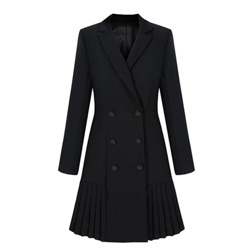 Autumn Fall Long Sleeve Blazer Dress