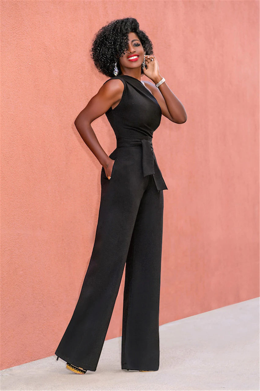 Sexy One Shoulder Jumpsuit