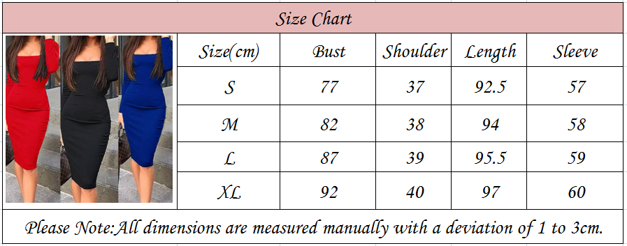 Square Collar Long Sleeve Design Bodycon Midi Dress