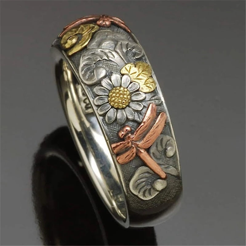 Vintage Dragonfly Rings for Women