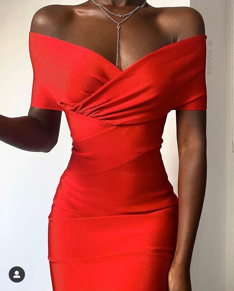 Off The Shoulder Rayon Bandage Dress